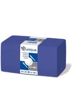 4500 Uds. Servilletas de papel 20×20 PP MicroCel Azul